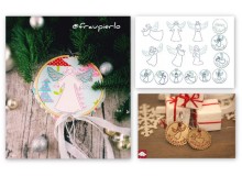 Stickserie - Kleiner Schutzengel mit Anhängern ITH